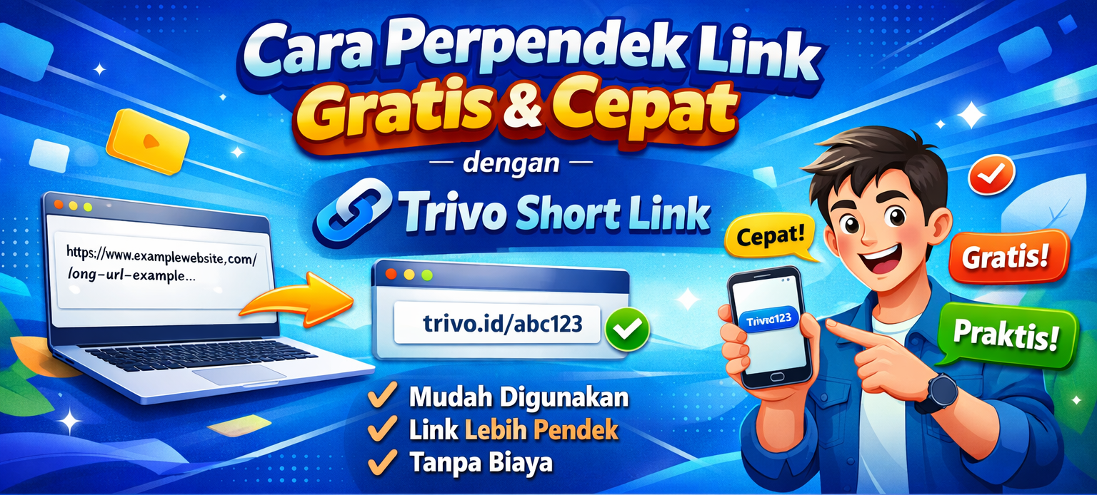 Cara Perpendek Link Gratis & Cepat dengan Trivo Short Link