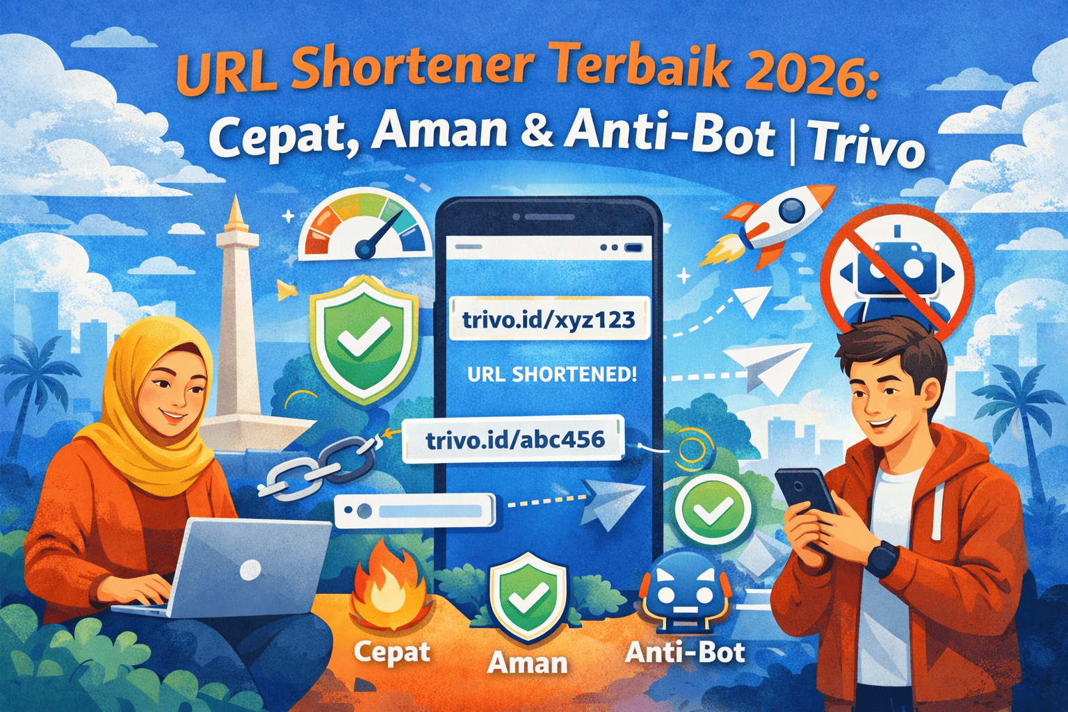 URL Shortener Terbaik 2026: Cepat, Aman & Anti-Bot | Trivo