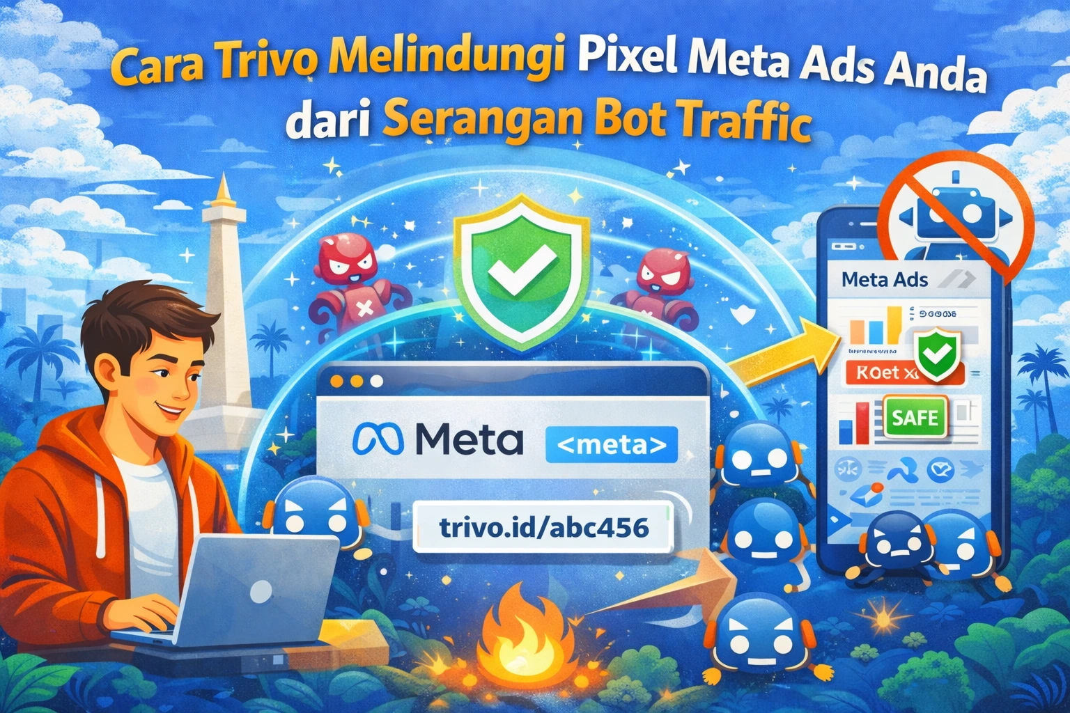 Cara Trivo Melindungi Pixel Meta Ads Anda dari Serangan Bot Traffic